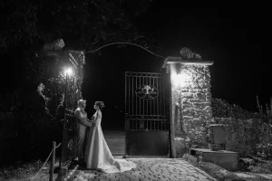 photo noir etblanc mariage chateau de morey